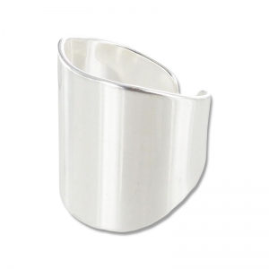Anillo Ancho 21 mm plateado x1