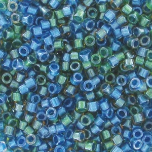 Miyuki Delica 11/0 DB0985 - Caribbean Mix Lined Spkl