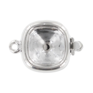 Cierre pour cabochon PureCrystal 4470 10 mm enchapado en rodio