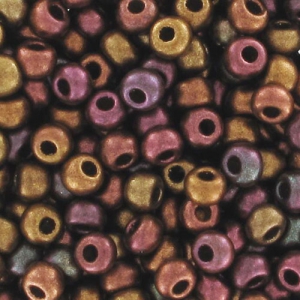 Preciosa Cuentas de rocalla 9/0 2,5 mm - Iris metalizado satinado x10g