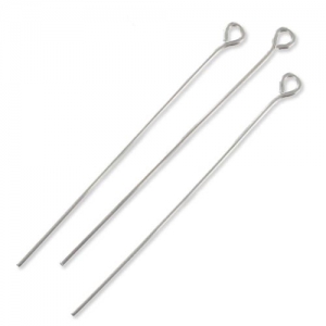 Bastón cabeza de anilla Acero inox 50x0.8 mm x10