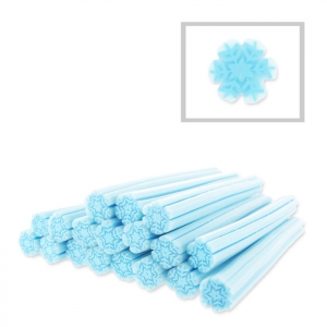 Caña arcilla polimerica 5x50 mm Flor de nieve