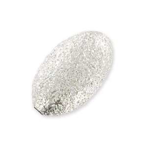 Aceituna diamantada Plata 925 8x5 mm x5