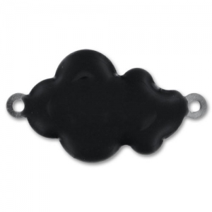 Separadores nubes esmaltadas epoxi 26x15 mm Negro x6