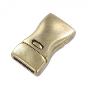 Cierre magnético para cordón plano 10 mm bronce