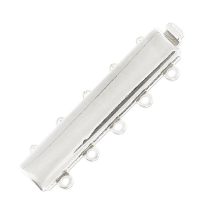 Cierre 5 vías 9x30 mm rodiado