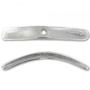 Separadores arqueado 25 mm Chapado Plateado envejecido x4