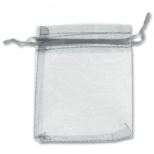 Bolsitas Organza 100x120 mm Gris x20