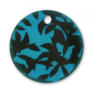 Cequí imprimido 22 mm Negro/Azul x1