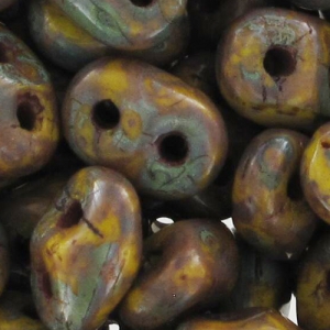 SuperDuo 2,5x5 mm Limon Travertin x10g