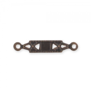 Separador rectángulo 18 mm de latón natural x1