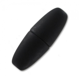 Cierre magnético 32 mm para cordón 4 mm Negro mate x1