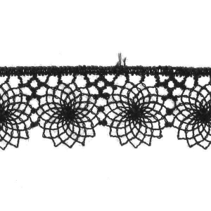 Tules bordadas 16 mm Negritax1m