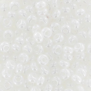 Cuentas de Rocalla Preciosa 9/0, 2,5 mm - Chalkwhite Sfinx, 20 g