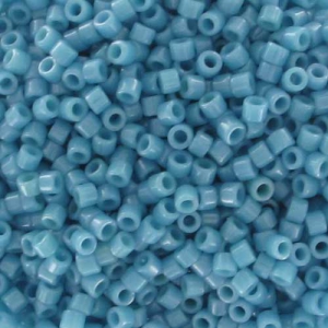 Miyuki Delica 11/0 DB0218 - Opaque Med Turquoise Blue Luster