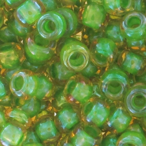 Rocalla Toho 11/0 TO11R393 - Topaz Opaque Green Lined x8g