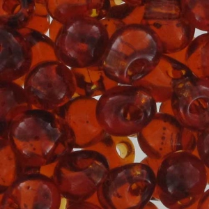 Mini-gotas Miyuki 3.4 mm DP134 - Transparent Dark Topaz x8g