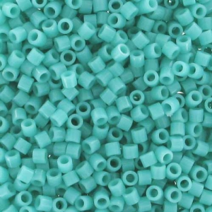 Miyuki Delica 15/0 DBS0729 -  Opaque Turquoise Green x5g