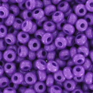 Cuentas de Rocalla Preciosa 11/0 de 2 mm - Violeta opaco x 20 g