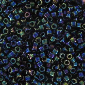 Miyuki Delica 11/0 DB0005 - Azul iris metalizado jaspeado x8 g