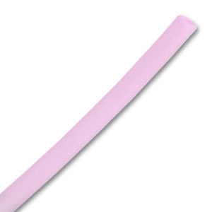 Cordón plástico vacío 4 mm Light Rose x 2 m