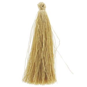 Pompón imitación de seda 63-66 mm Golden x1