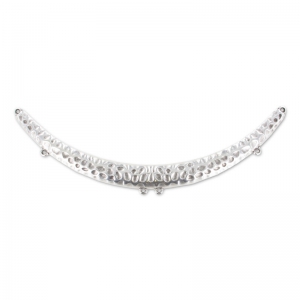 Entrepieza para collar 155x14 mm Chapado Plateado envejecido
