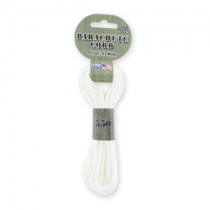 Parachute Cord 550 White x4.8m