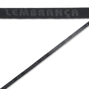 Cinta porta fortuna 10 mm Negro x 36cm