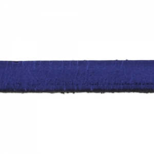 Cordón plano cuero 5x2 mm Azul Oscuro x30cm