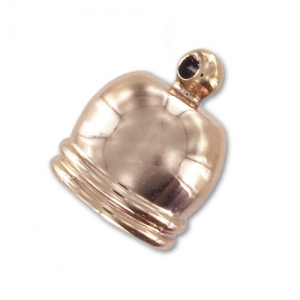 Terminal CCB para cuerda 12mm dorado rosa x1