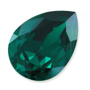 Cabuchón PureCrystal 4320 pera 18x13 mm Emerald x1