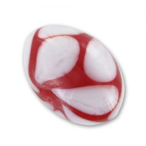 Redonda plana 17 mm Blanco/Light Siam x1