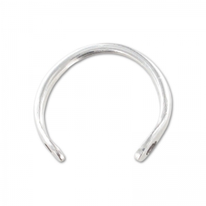 Anillo 2 agujero 20 mm Chapado Chapado Plateado envejecido x1