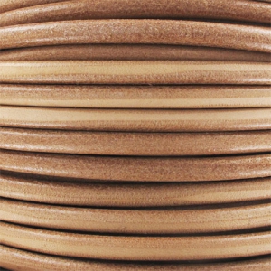 Cordón de cuero 6 mm Natural x1 m