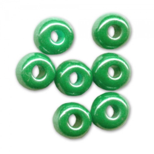 Cuentas de Rocalla Preciosa 6/0, 4 mm - Luster Green, 20 g