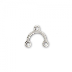 Separador 1 puente 9x8,5 mm Plata 925 x1