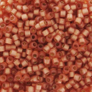 Miyuki Delica Duracoat 11/0 DB2172 - Alabaster Silver line Dyed Copper x8g