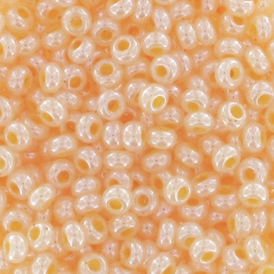 Cuentas de Rocalla Preciosa 11/0 de 2 mm - Salmón nacarado x 20 g