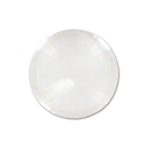 Perladas semi-agujereadas 8 mm Crystal Quartz x2