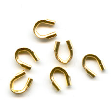 Protecciones para hilo 0.46mm dorado con oro fino x20
