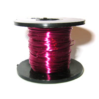 Hilo de cobre de 0,30 mm, color violeta, 70 m