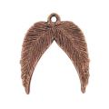 Dije alas de ángel 23 mm cobre antiguo x1