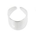 Anillo Ancho 21 mm plateado x1