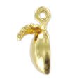 Dije manzana 11 mm Dorado con oro fino x1
