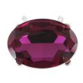 Engaste PureCrystal 4127 ovalado 30x22 mm plateado
