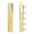 Cierre 5 vías 9x30 mm dorado