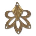 Dije flor 21x18 mm bronce x1