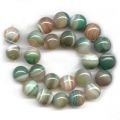 Cuentas Green Lace Agate facetada  8 mm x10