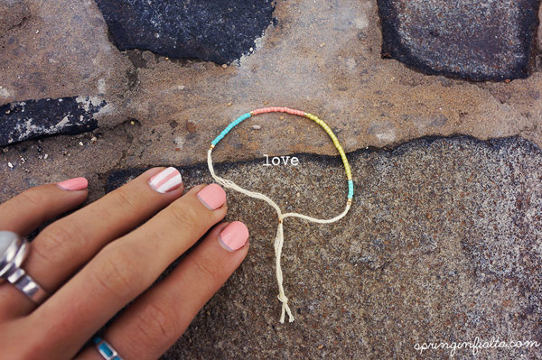 Pulsera hilo de bordar Miyuki delicas : Paso 4